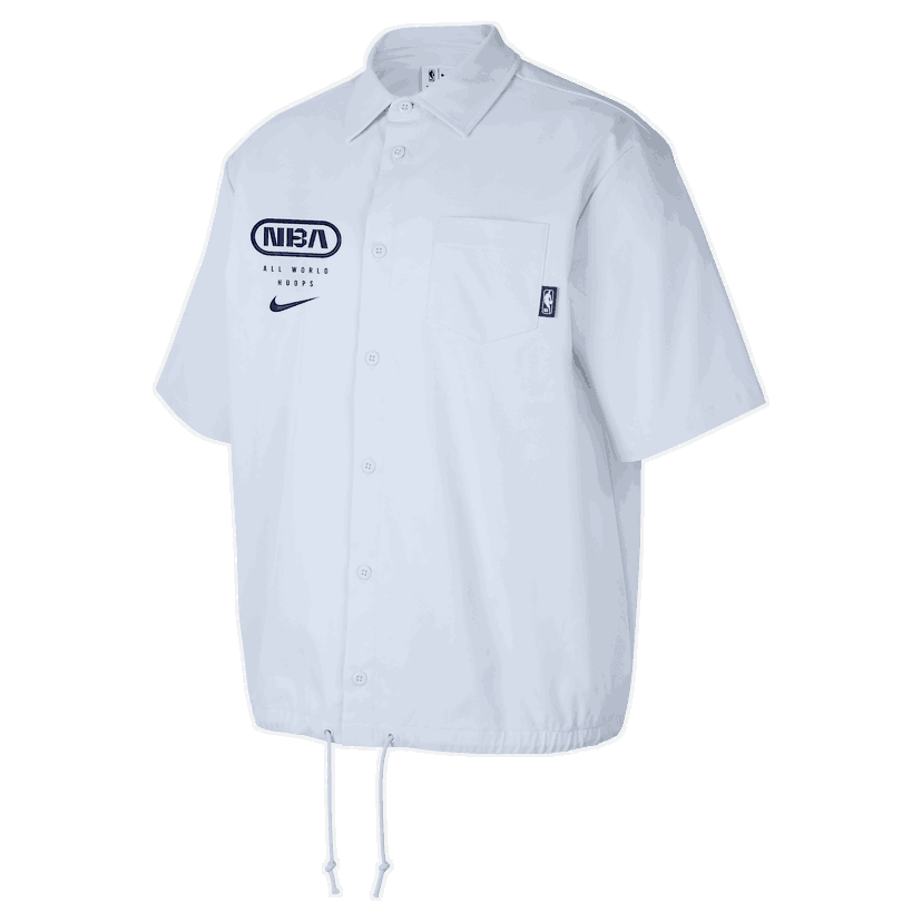 Košeľa Nike NBA Team 31 Club Woven Short Sleeve Shirt Biela | FZ7510-085