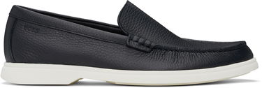 Tenisky a topánky BOSS BOSS Tumbled Leather Loafers Čierna | 50536173, 0