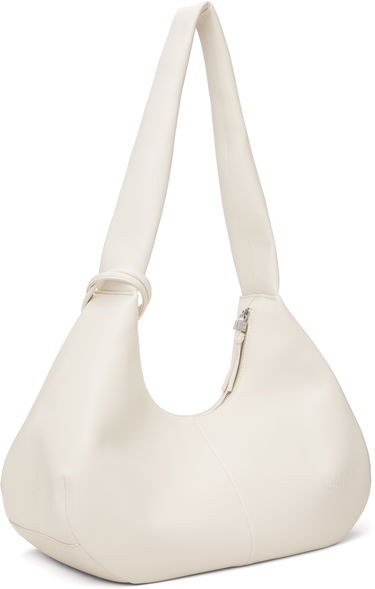 Taška cez rameno GANNI GANNI Medium Hobo Bag Biela | A6838, 2