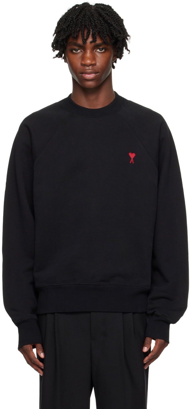 Mikina AMI Sweatshirt Čierna | BFUSW005.747, 0