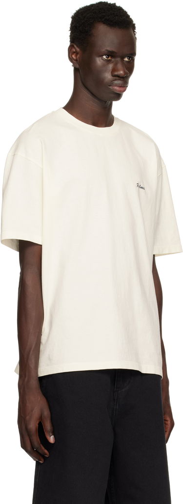 Tričko Palmes Dyed Chest Logo T-Shirt Biela | P10-0026-036, 1