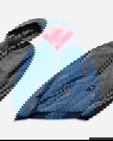 Bunda Carhartt WIP Denim Hooded OG Active Jacket with Quilted Lining, 50 Years Anniversary Edition Modrá | I035966.3FZ12, 3