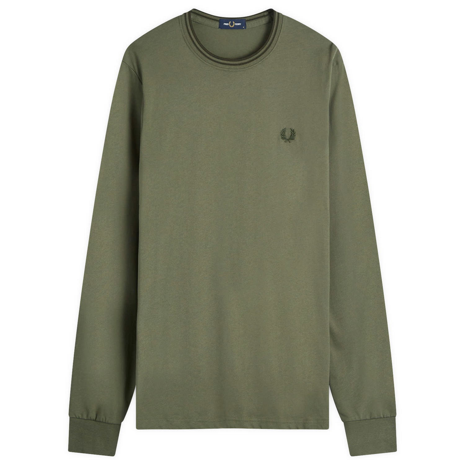 Tričko Fred Perry T-Shirt Long Sleeve Zelené | M9602-W49, 0