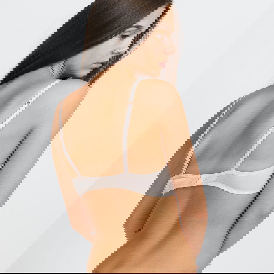 Podprsenka CALVIN KLEIN ONE Unlined Bralette 2Pack Béžová | QD3806E-TRN, 1