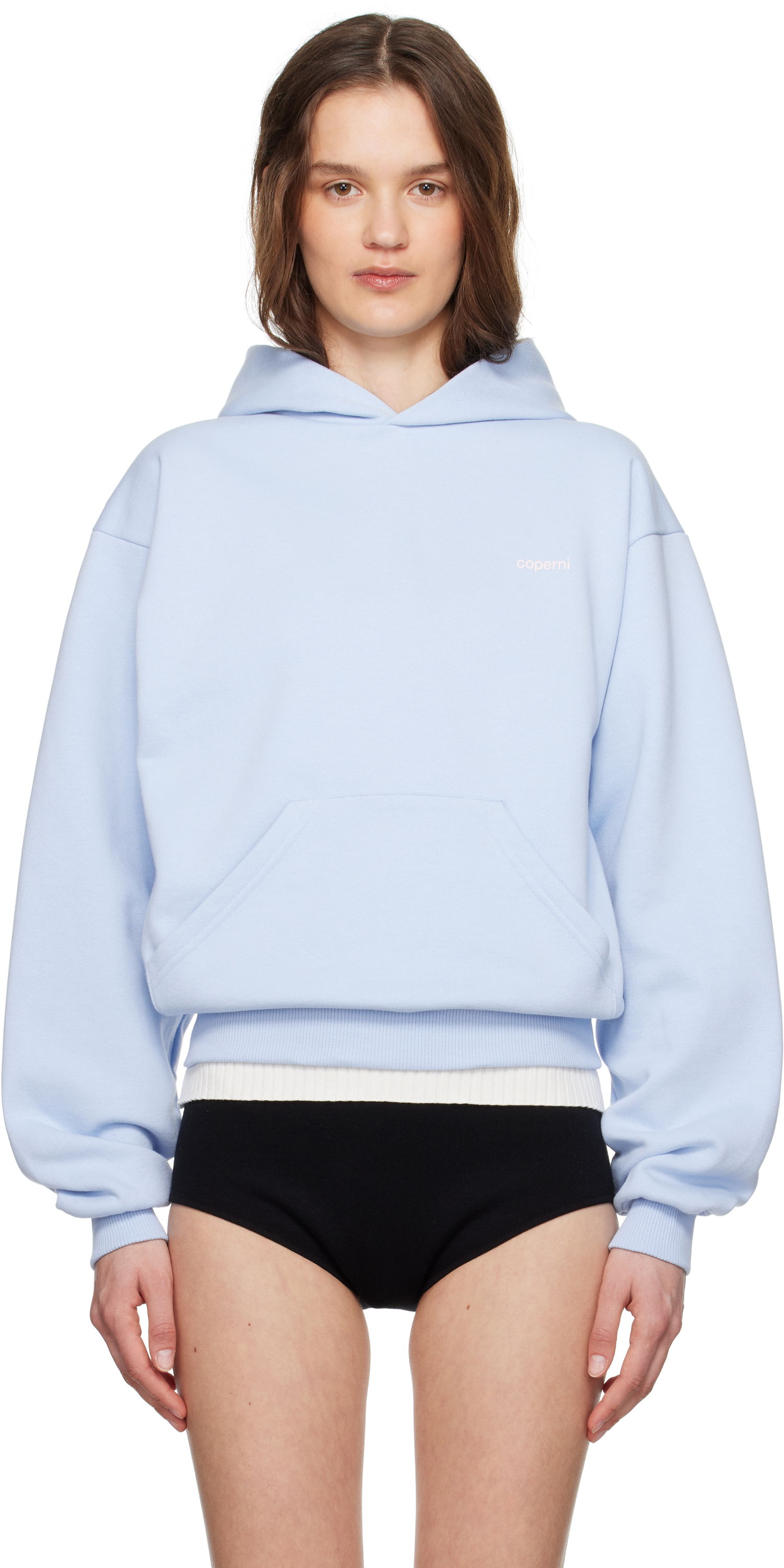 Mikina Coperni Coperni Horn Hoodie Modrá | COPJS15BISF5035, 0