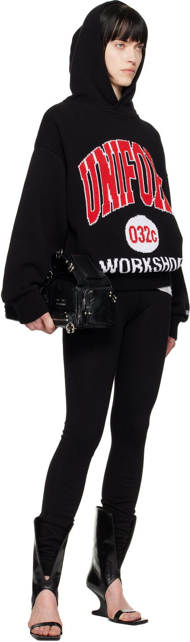 Mikina 032C Knit Hoodie with Logo Čierna | S25-URK-0611-000-W, 3