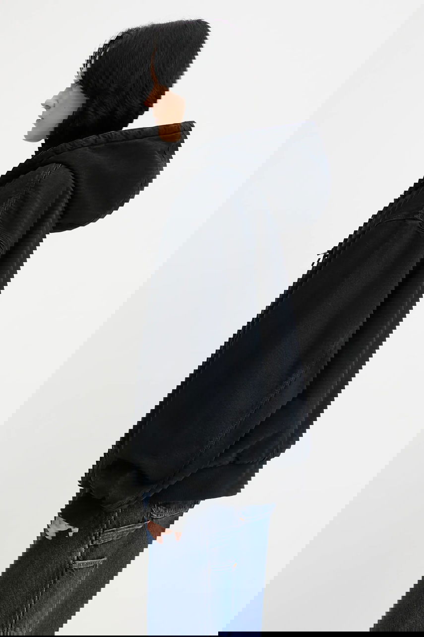 Bomber bunda Carhartt WIP Oversize Full-Zip Sherpa-Lined Hooded OG Active Jacket Čierna | I032240.01LF, 1