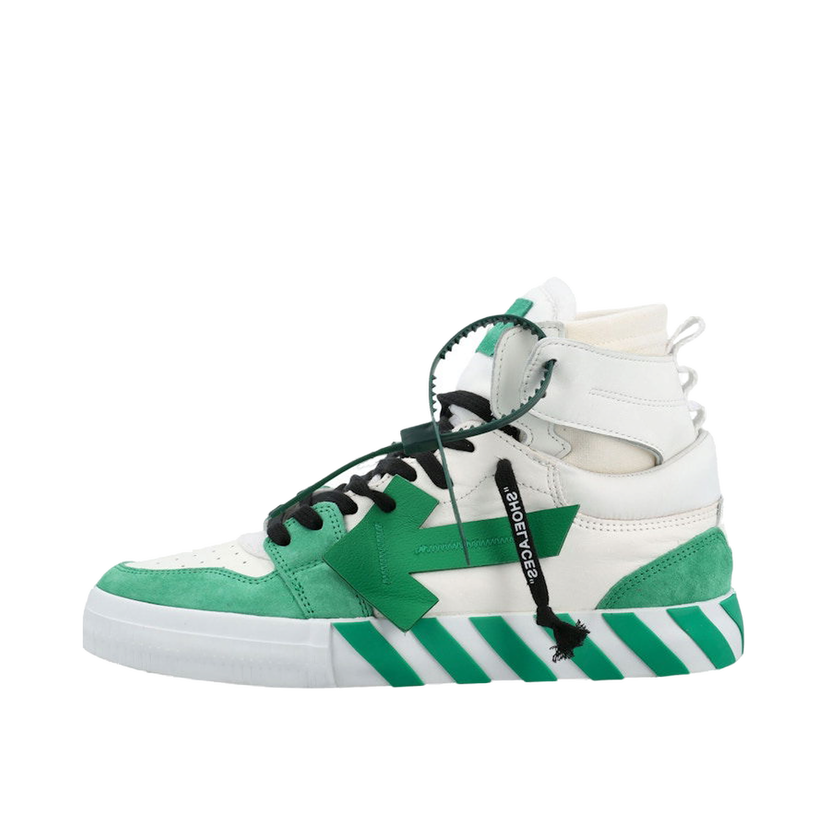 Tenisky a topánky Off-White Vulc High White Green Zelené | OMIA225F22LEA0010155