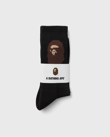 Ponožky BAPE Ape Head Socks Black Čierna | 001SOK801001MBLK, 0
