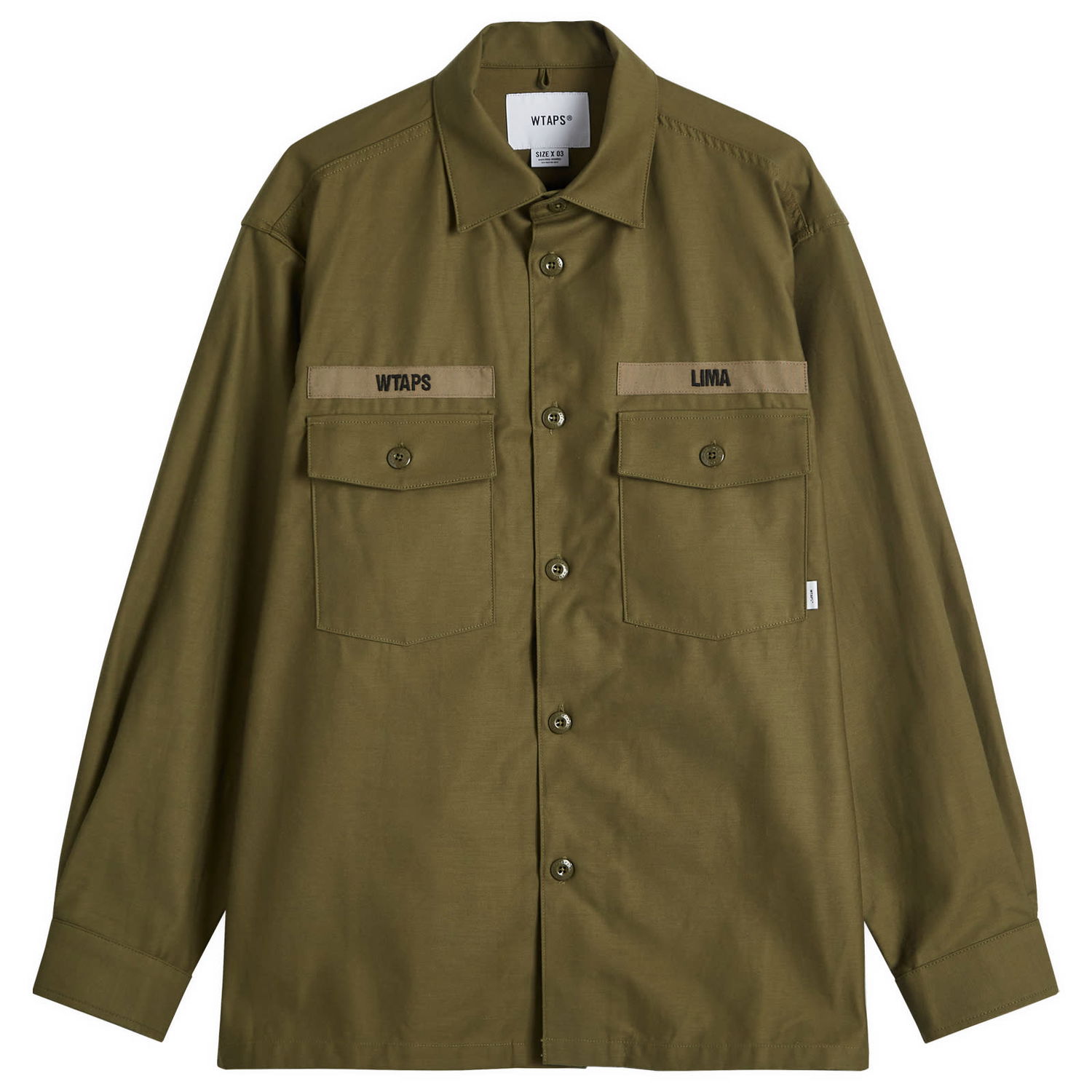 Košeľa WTAPS Utility Shirt Zelené | 242WVDT-SHM01-OLV, 0