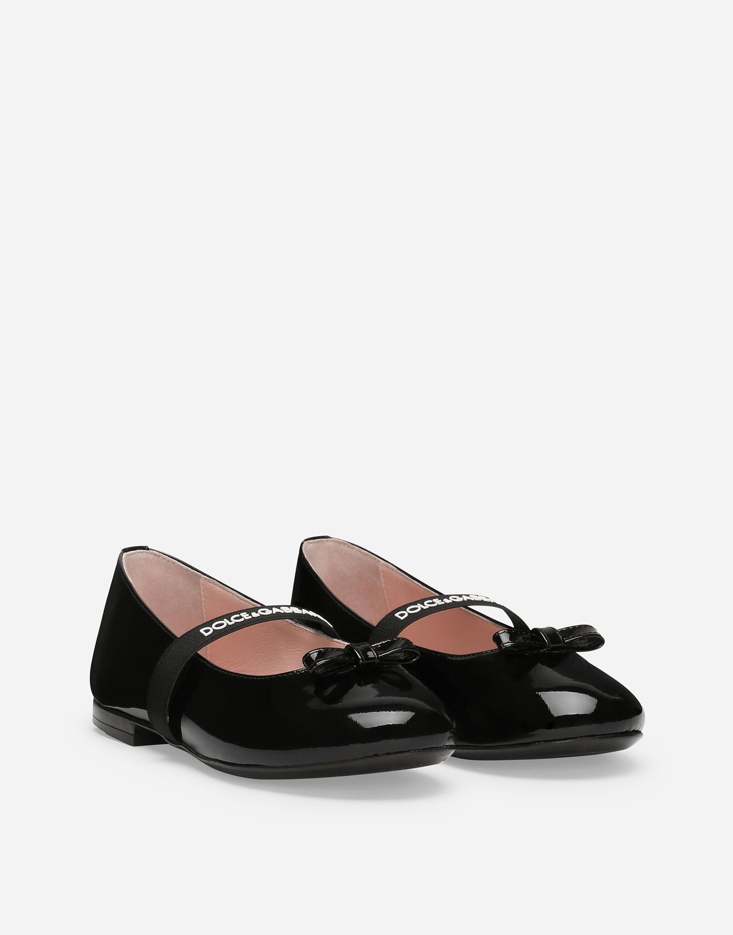 Tenisky a topánky Dolce & Gabbana Patent Leather Ballet Flats With Bow Čierna | D11294A483180999, 1