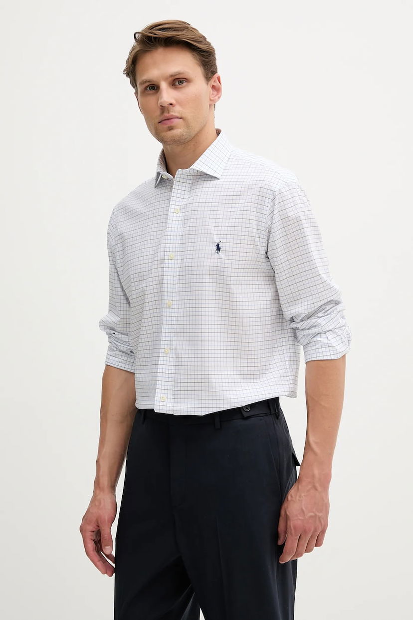 Košeľa Polo by Ralph Lauren Polo Ralph Lauren Regular Fit Check Dress Shirt Biela | 712969006