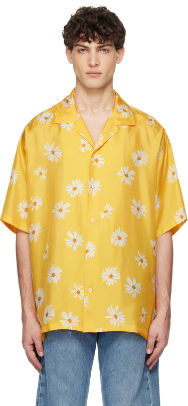 Košeľa Moschino Moschino Allover Daisy Print Shirt Žltá | 251ZZA022602611024, 0