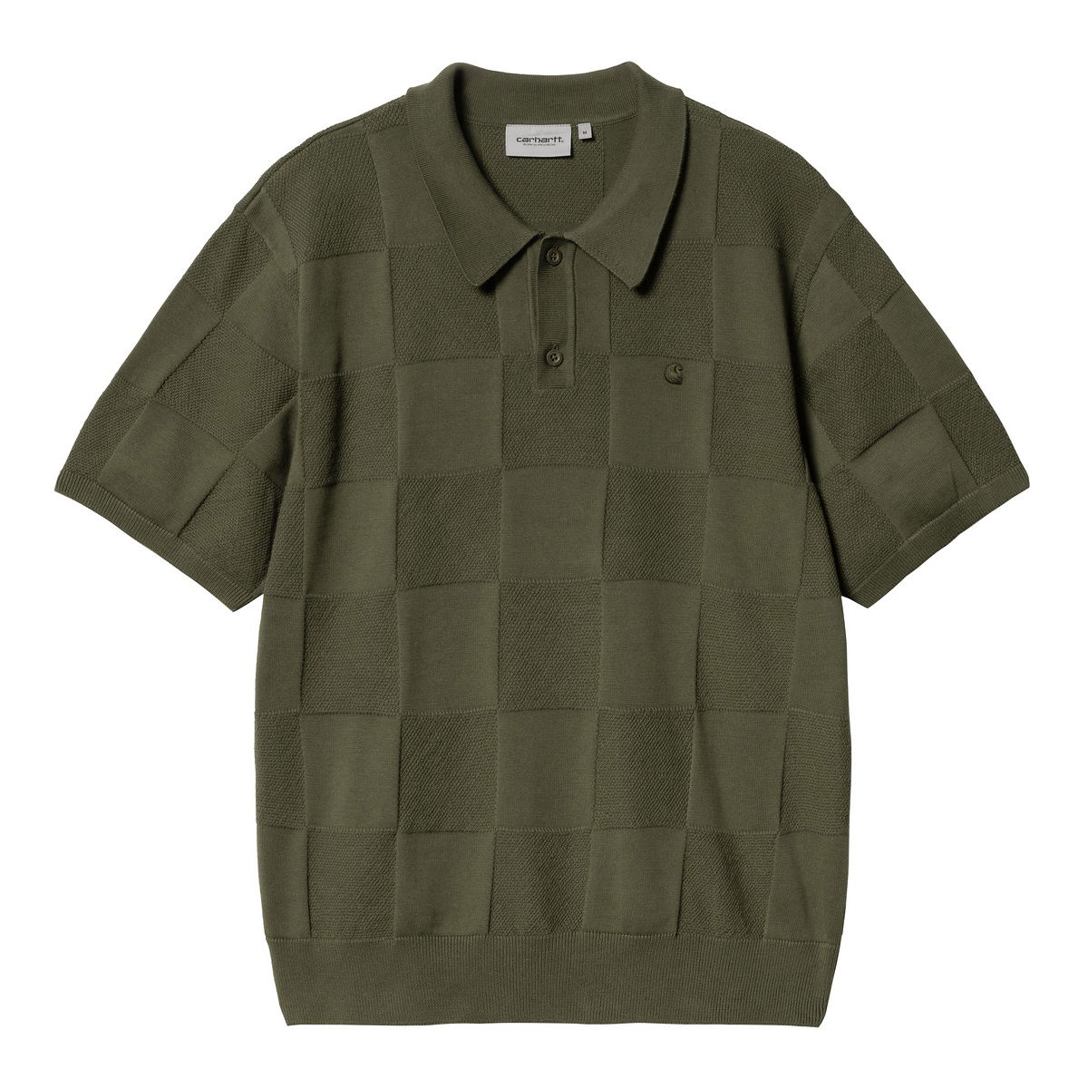 Polo tričko Carhartt WIP Carhartt WIP Checkered Short Sleeve Polo Shirt Zelené | I034535_19, 0