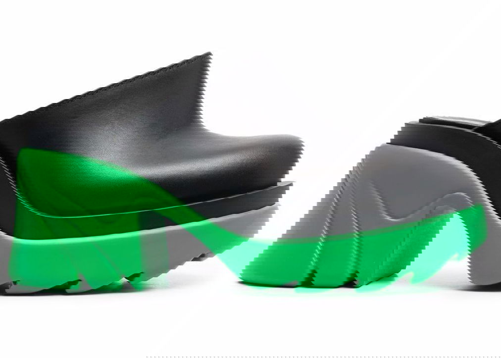 Tenisky a topánky Bottega Veneta Flash Sculpted-Heel Mules Zelené | 668525VBS501476, 0