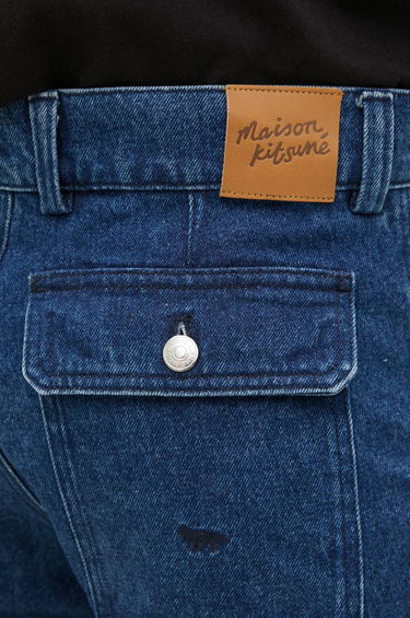 Džínsy MAISON KITSUNÉ Workwear Jeans Modrá | NM01108WW5023, 3