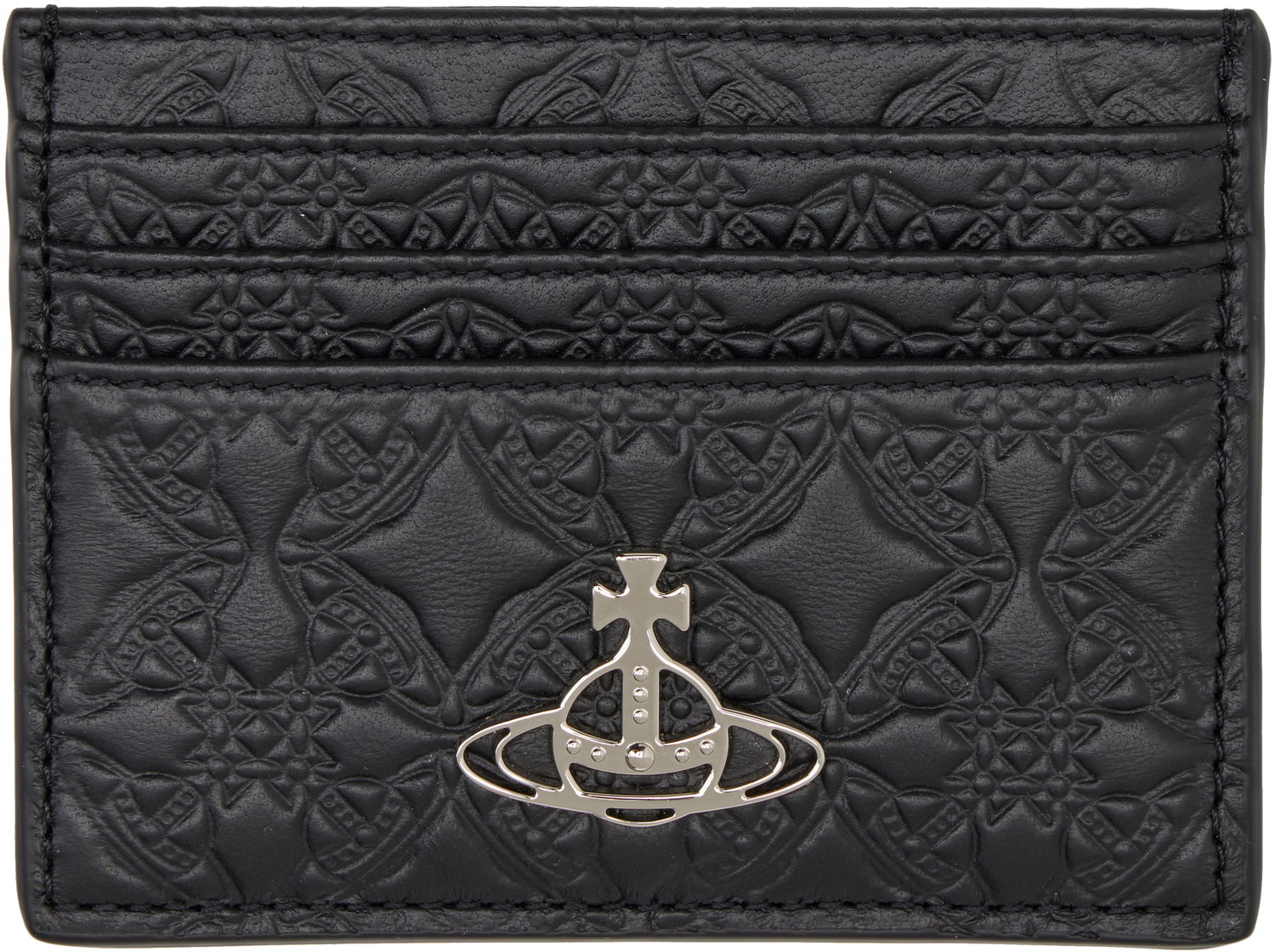 Peňaženka Vivienne Westwood Vivienne Westwood Embossed Flat Card Holder Čierna | 54030006W-L003E-, 0