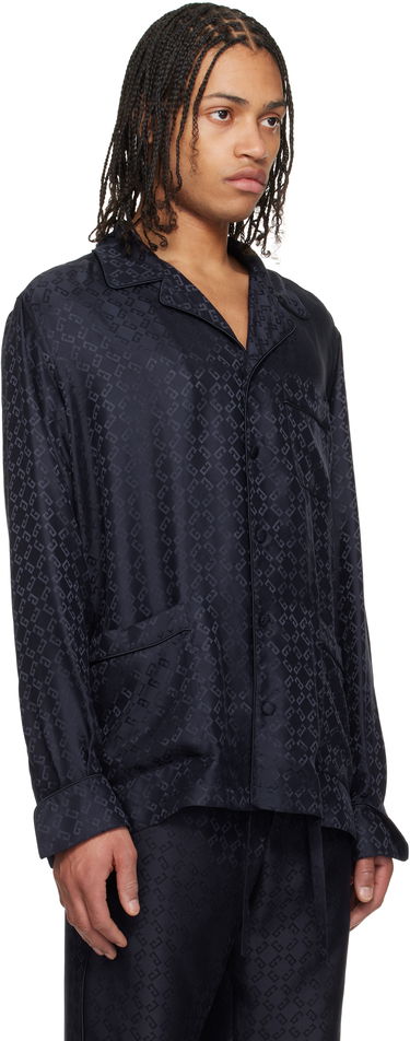 Pyžamo Givenchy Givenchy Monogram 72 Jacquard Pyjama Shirt Čierna | BM612J15U4401, 1
