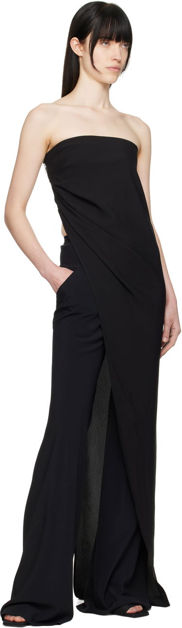 Šaty Rick Owens Rick Owens Hollywood Lido Draped Strapless Top Čierna | RP01E7135 Y, 3