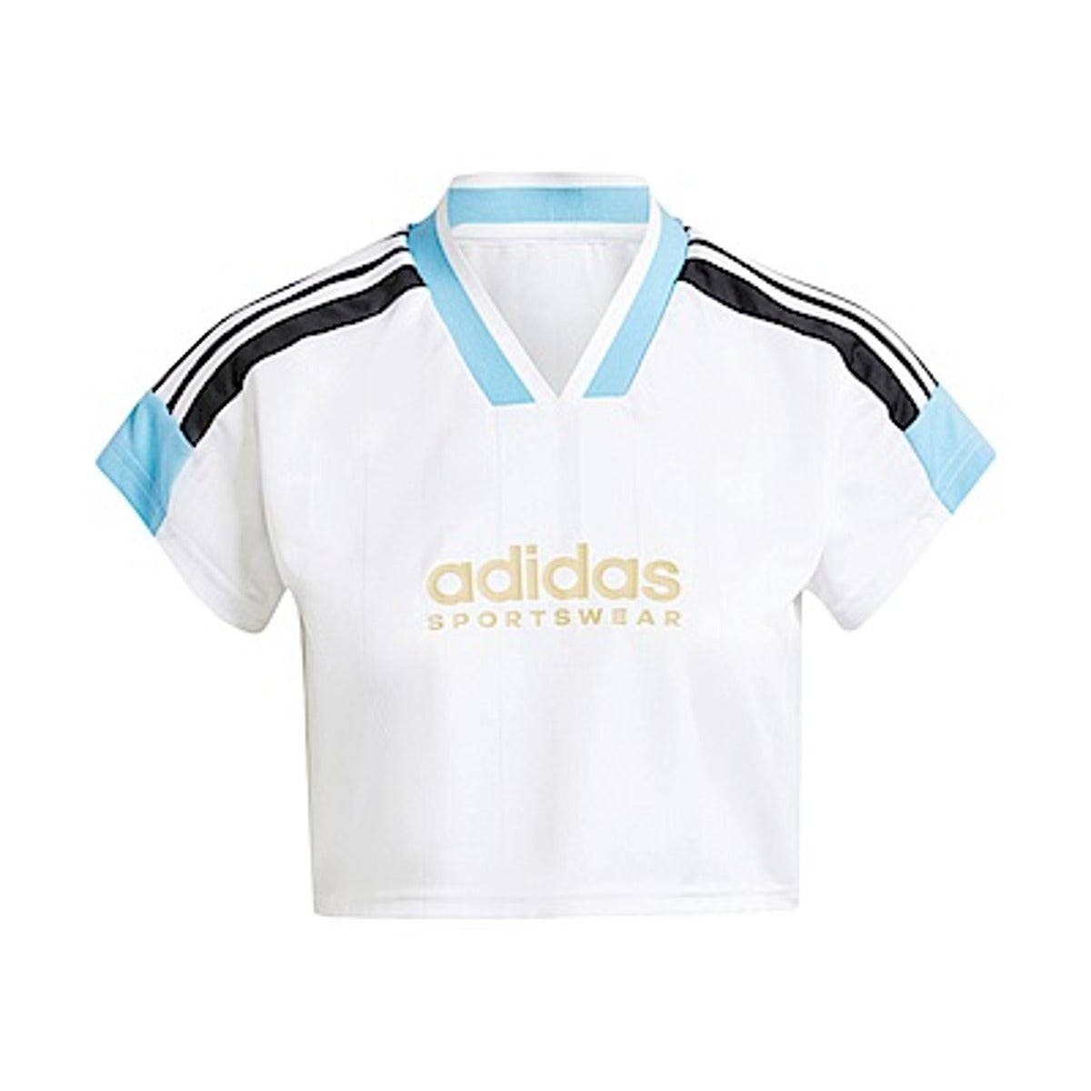 Crop Top adidas Originals Cropped Jersey with 3 Stripes Biela | IZ2083, 0
