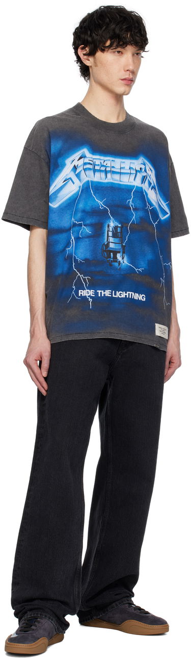 Tričko Represent Clo Represent x Metallica 'Ride The Lightning' Graphic Tee Šedá | MLM4356, 3