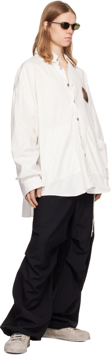 Košeľa Mastermind WORLD MASTERMIND WORLD Big Denim Shirt Biela | MW25S14-SH002-002, 3