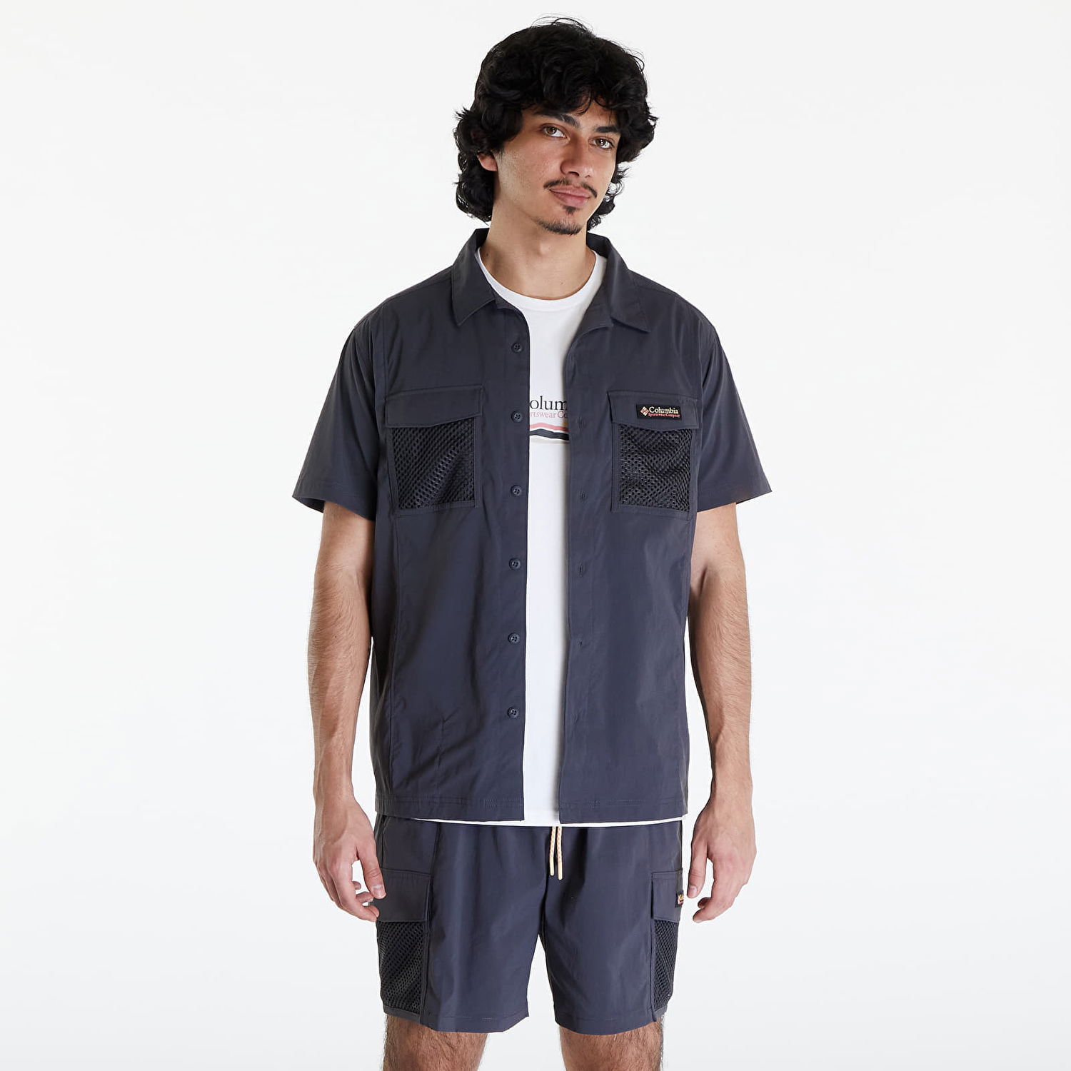 Košeľa Columbia Painted Peak Woven Short Sleeve Shirt Shark Navy | 2074541011, 0
