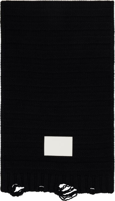 Šál Maison Margiela Wool Scarf With Applique Čierna | S52TE0054.M13040, 3