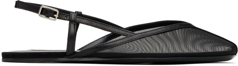 Doplnky AMI AMI Paris Slingback Ballerina Flats Čierna | FSV807.AW0076