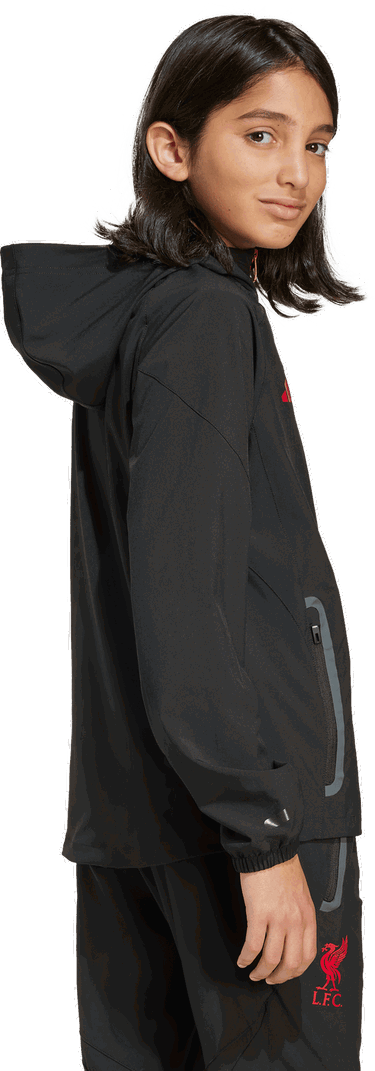 Bunda adidas Performance Liverpool Tiro 25 Competition Vis Tech Travel Jacket Čierna | JZ5558, 1