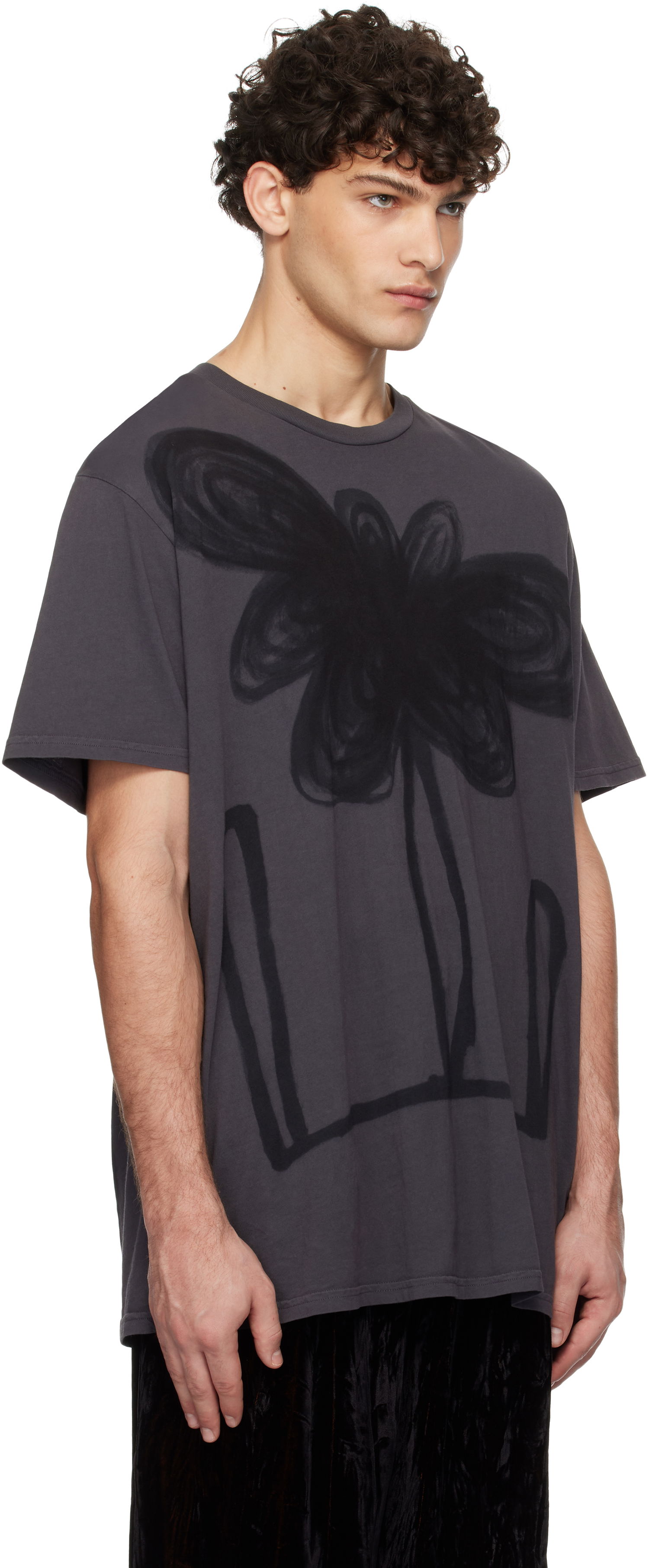 Tričko Collina Strada Collina Strada Painted T-Shirt Šedá | XX3137, 1