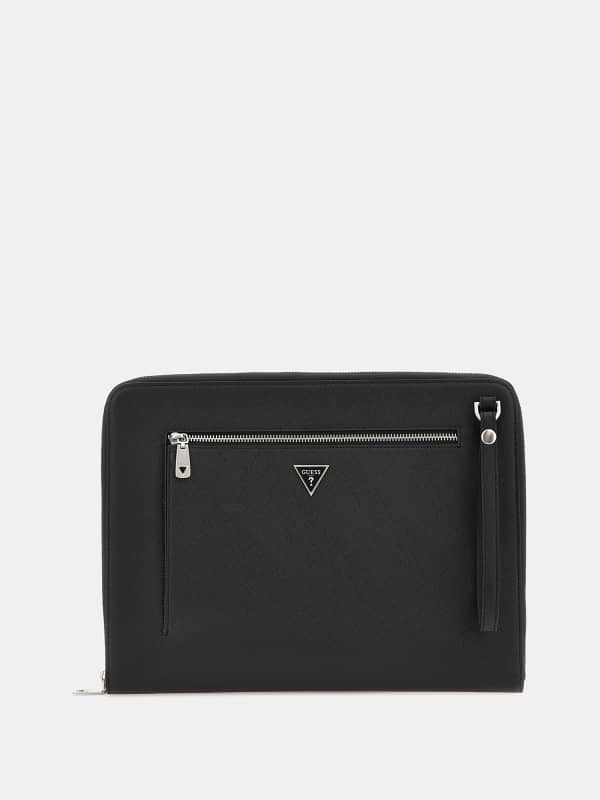 Kabelka GUESS Certosa Saffiano Eco Document Čierna | HMECSAP3316, 0