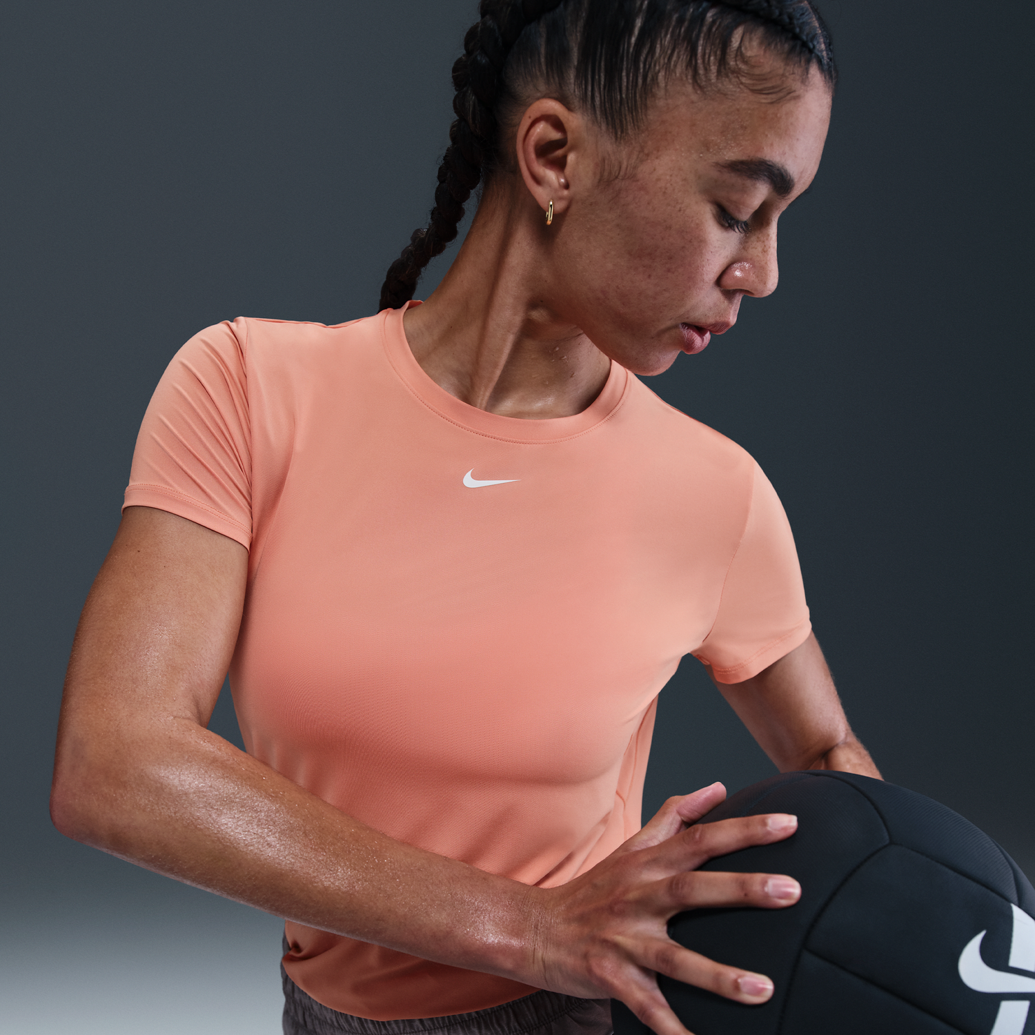 Tričko Nike Dri-FIT One Classic Short Sleeve T-Shirt Oranžová | IB9408-844, 1