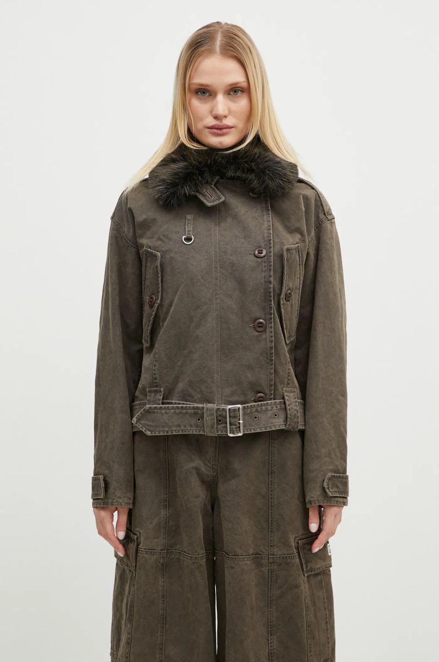 Parka KENZO Dyed Canvas Comber Jacket Zelené | FE62OU2129GK.92, 0