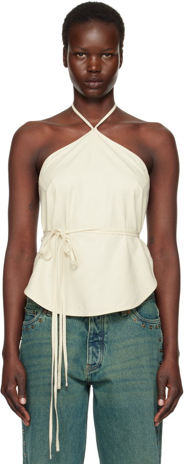 Tielko Baserange Baserange Mar Halter Neck Wrap Camisole Béžová | TOMA-WS-000, 0