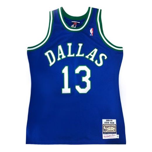 Dres Mitchell & Ness Mitchell & Ness Dallas Mavericks Basketball Jersey Modrá | AJY4AC19092-DMAROYA98SNA, 0