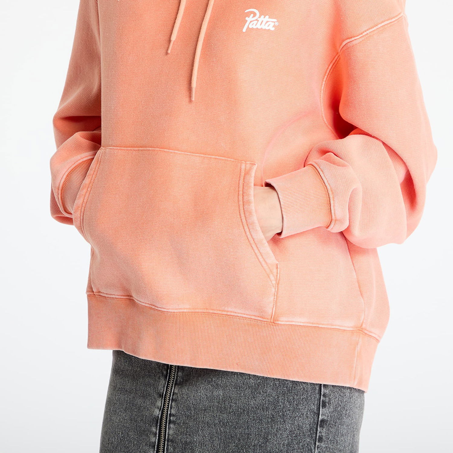 Mikina Patta Patta Classic Washed Hoodie Oranžová | POC-BS25-2050-329-0001-187, 1