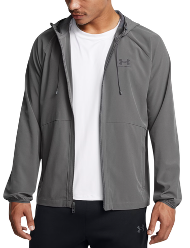 Vetrovka Under Armour UA Stretch Woven Windbreaker Jacket Šedá | 6003001-025, 0