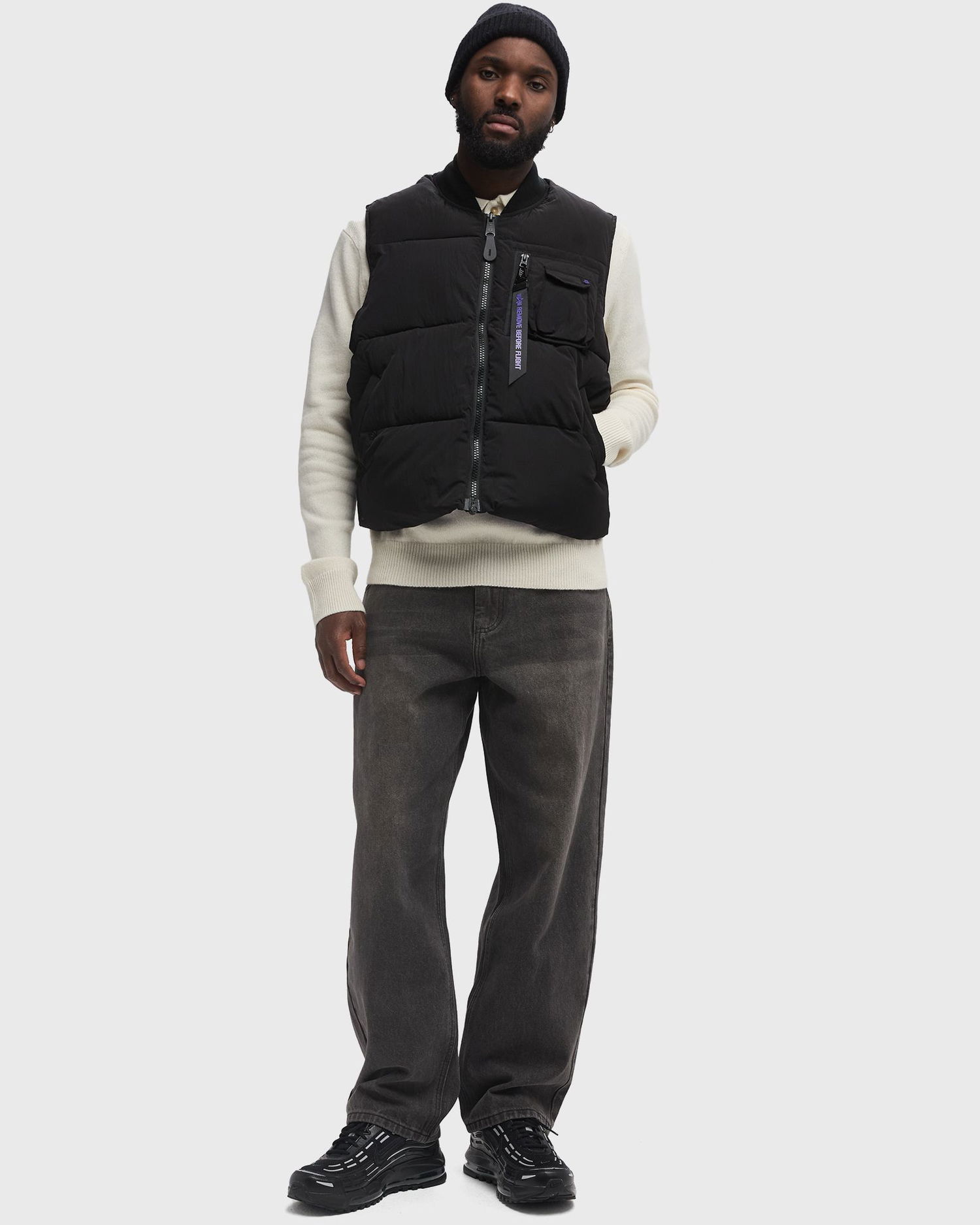 Vesta Alpha Industries MA-1 Black Puffer Vest Čierna | 148138UV-03, 1