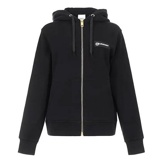 Mikina Burberry Retro Classic Cardigan Hoodie Čierna | 80245431