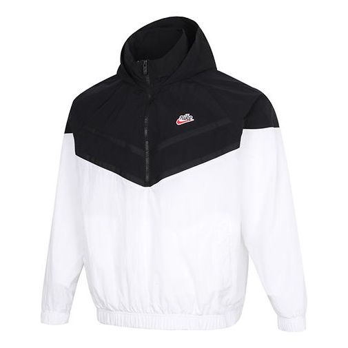 Vetrovka Nike Hooded Print Jacket Biela | DA2493-010