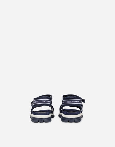 Tenisky a topánky Dolce & Gabbana Technical Fabric Sandals With DG Logo For First Steps Navy | DL0068AY2338D600, 2