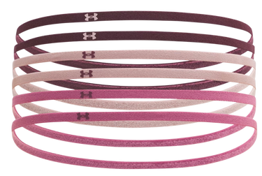Doplnky Under Armour Mini Elastic Headbands 6-Pack Vínová | 1389932-602, 0