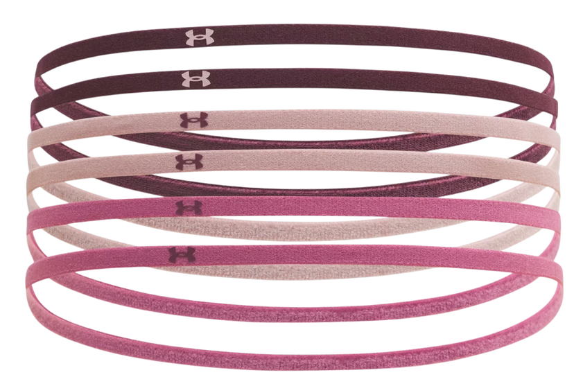 Doplnky Under Armour Mini Elastic Headbands 6-Pack Ružová | 1389932-602