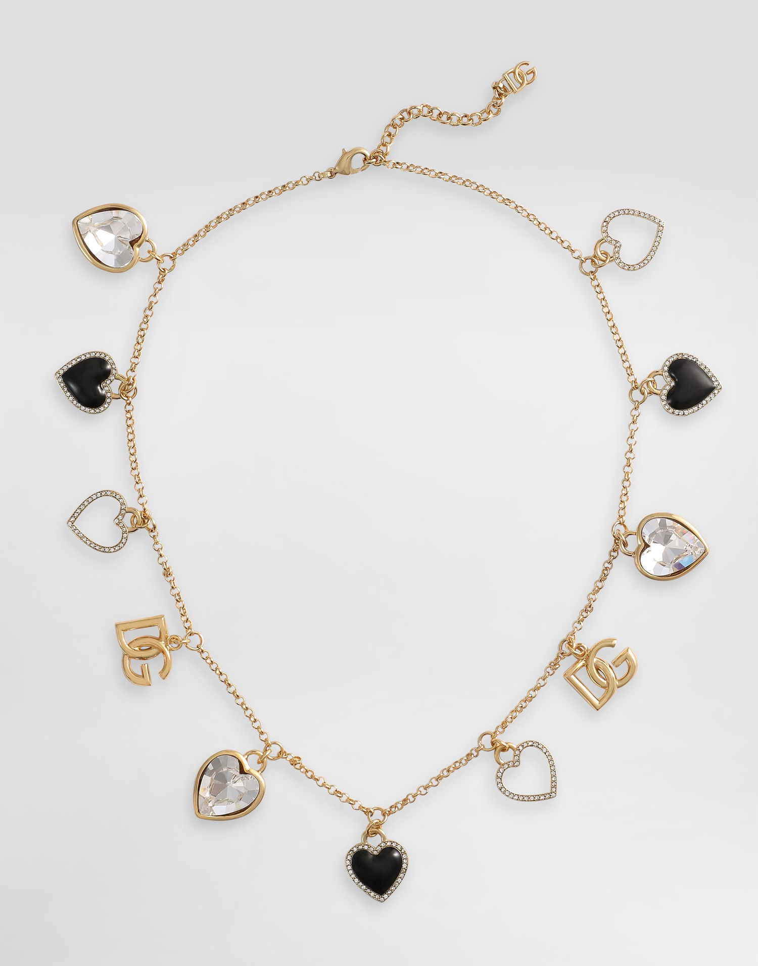 Náhrdelník Dolce & Gabbana Dolce & Gabbana Hearts Gold Metal Necklace Metalická | WNR6I2W1111ZOO00, 0