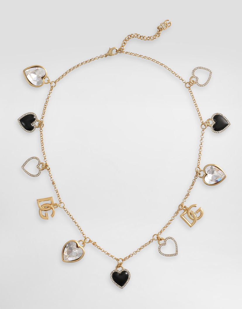 Náhrdelník Dolce & Gabbana Dolce & Gabbana Hearts Gold Metal Necklace Metalická | WNR6I2W1111ZOO00