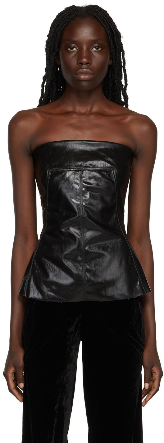 Tielko Rick Owens Rick Owens Bustier Top Čierna | RP02B6127 SLQ