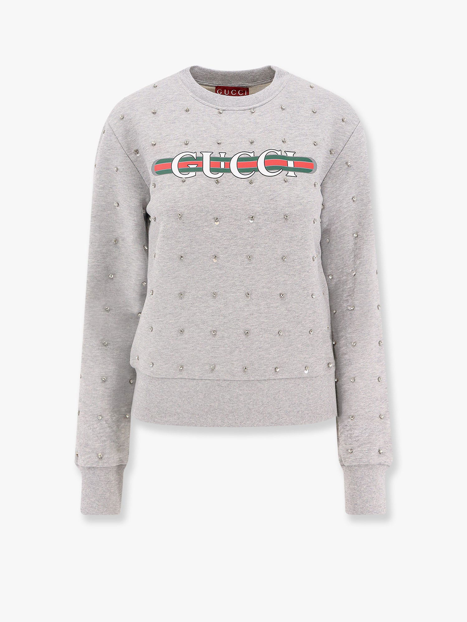 Sveter Gucci Gucci Embellished Sweatshirt Šedá | 785636XJGSS1192, 0