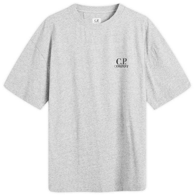 Tričko C.P. Company Logo Print T-Shirt Šedá | 19CMTS103A-005100W-M94