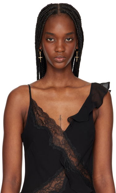 Náušnice Dolce & Gabbana Dolce&Gabbana DNA Cross Earrings Metalická | WEQ2D1 W1111, 2